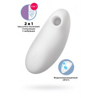Вакуум-волновой бесконтактный стимулятор клитора Satisfyer Vulva Lover 2, силикон, белый
