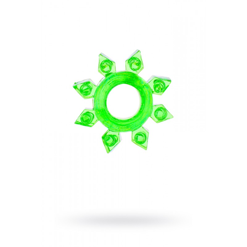 Эрекционное кольцо на пенис TOYFA, TPE, зеленый, ромб