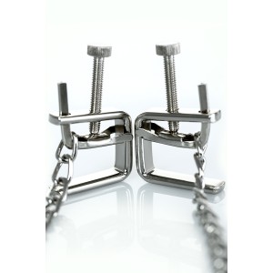 Зажимы для сосков TOYFA Theatre ,с цепочкой (иной угол)