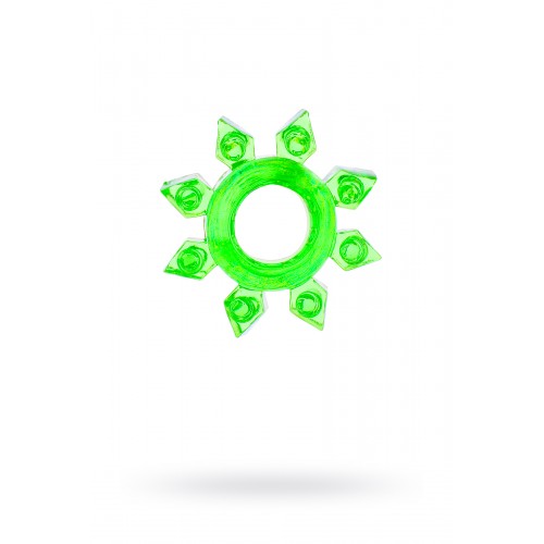 Эрекционное кольцо на пенис TOYFA, TPE, зеленый, ромб