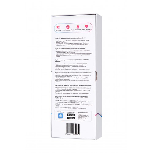 Вибратор LOVENSE Hyphy с клиторальным стимулятором, силикон, фиолетовый, 21,6 см