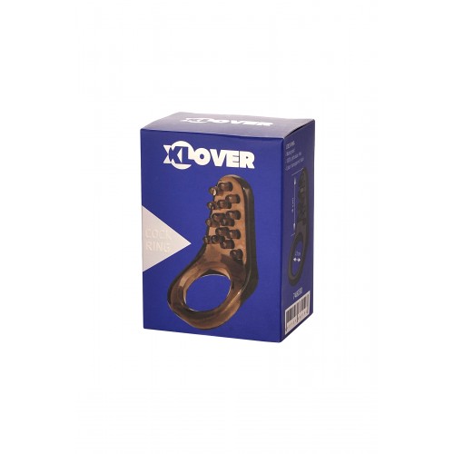 Эрекционное кольцо на пенис TOYFA XLover  , Термопластичный эластомер (TPE), чёрный, 4 см