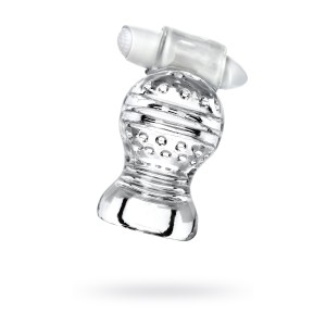 Мастурбатор нереалистичный Lingam by TOYFA  Shakti, TPE, Прозрачный, 9 см (иной угол)