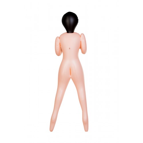 Кукла надувная Cassandra , брюнетка, TOYFA Dolls-X, с двумя отверстиями, 160 см