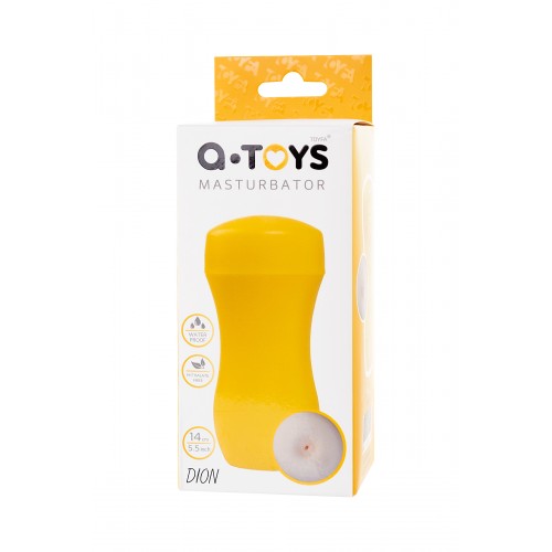 Мастурбатор TOYFA A-Toys, анус, желтый/телесный, 14 см