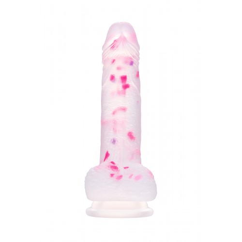 Нереалистичный фаллоимитатор Crowley, силикон, разноцветный, 18 см