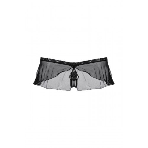 Стринги с юбочкой SoftLine Collection, черный, S/M