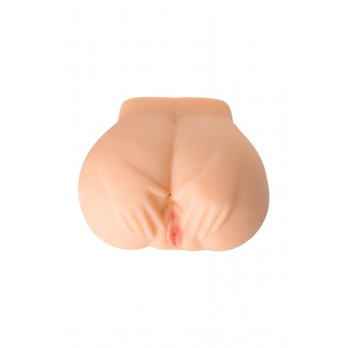 Мастурбатор реалистичный TOYFA Juicy Pussy Pauline с вибрацией, вагина и анус,TPR, телесный, 14,5 см