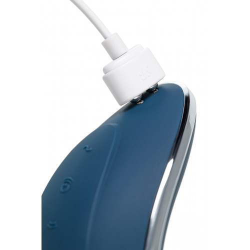 МЯГКАЯ ВАКУУМНАЯ УПАКОВКА Вакуумно-волновой стимулятор клитора с вибрацией Satisfyer Vulva Lover 1 морская волна