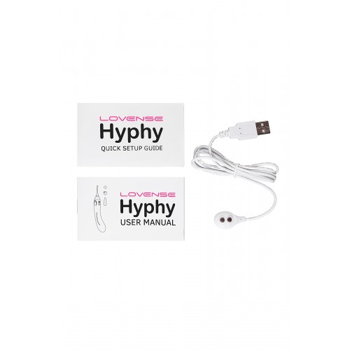 Вибратор LOVENSE Hyphy с клиторальным стимулятором, силикон, фиолетовый, 21,6 см