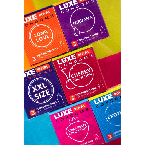 Презервативы Luxe, royal, exotica, 18 см, 5,2 см, 3 шт.