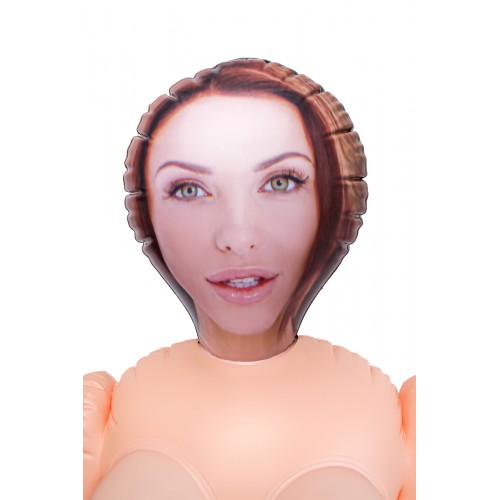 Кукла надувная Cassandra , брюнетка, TOYFA Dolls-X, с двумя отверстиями, 160 см
