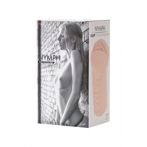 Мастурбатор реалистичный с вибрацией KOKOS Three Sisters Nymph, TPR, телесный, 18 см