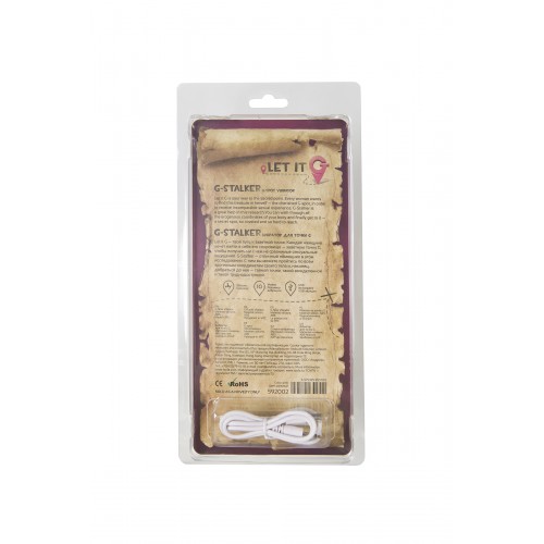 Стимулятор точки G Let it G, G-Stalker, силикон, розовый, 19,5 см