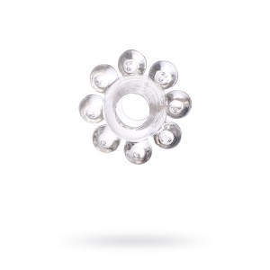 Эрекционное кольцо на пенис TOYFA, TPE, прозрачный (иной угол)