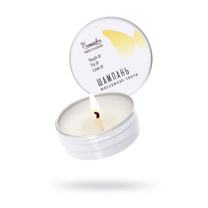 Массажная свеча Eromantica «Шампань», 30 мл (иной угол)