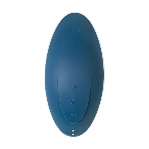 МЯГКАЯ ВАКУУМНАЯ УПАКОВКА Вакуумно-волновой стимулятор клитора с вибрацией Satisfyer Vulva Lover 1 морская волна