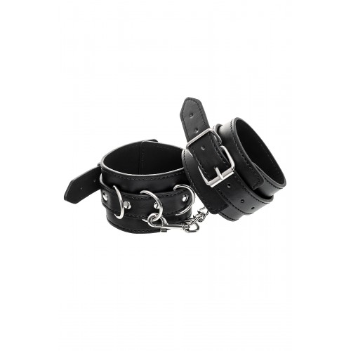 Поножи Anonymo #0153, PU кожа, черные, 26,5 см