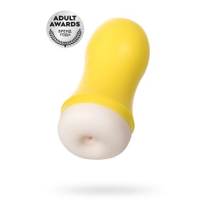 Мастурбатор TOYFA A-Toys, анус, желтый/телесный, 14 см (иной угол)