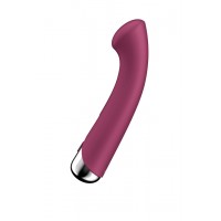 Вибратор для точки G с ротацией Satisfyer Spinning G-Spot 1, силикон, бордовый, 16,8 см
