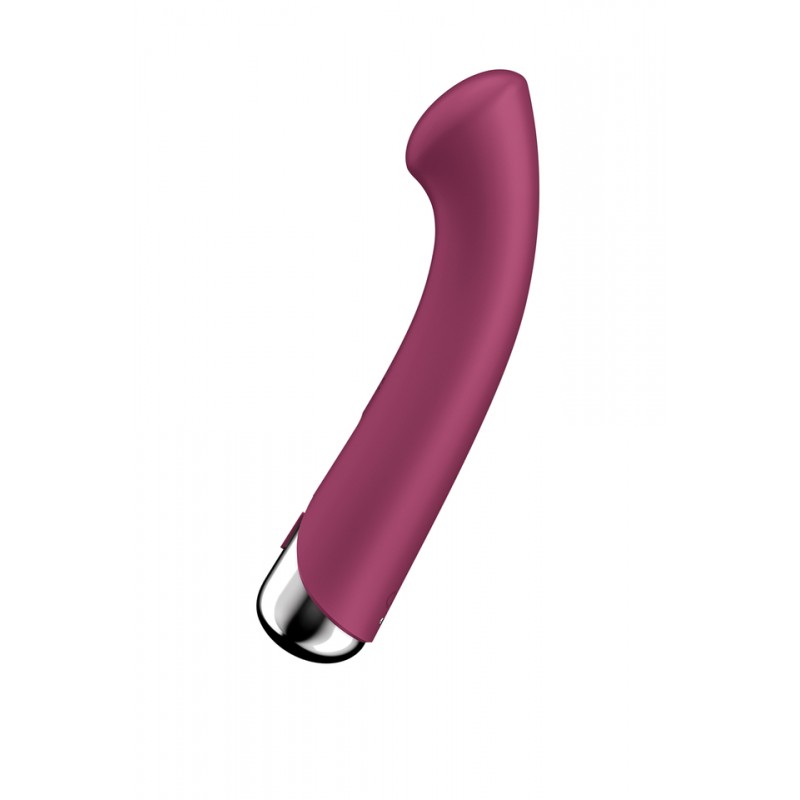 Вибратор для точки G с ротацией Satisfyer Spinning G-Spot 1, силикон, бордовый, 16,8 см