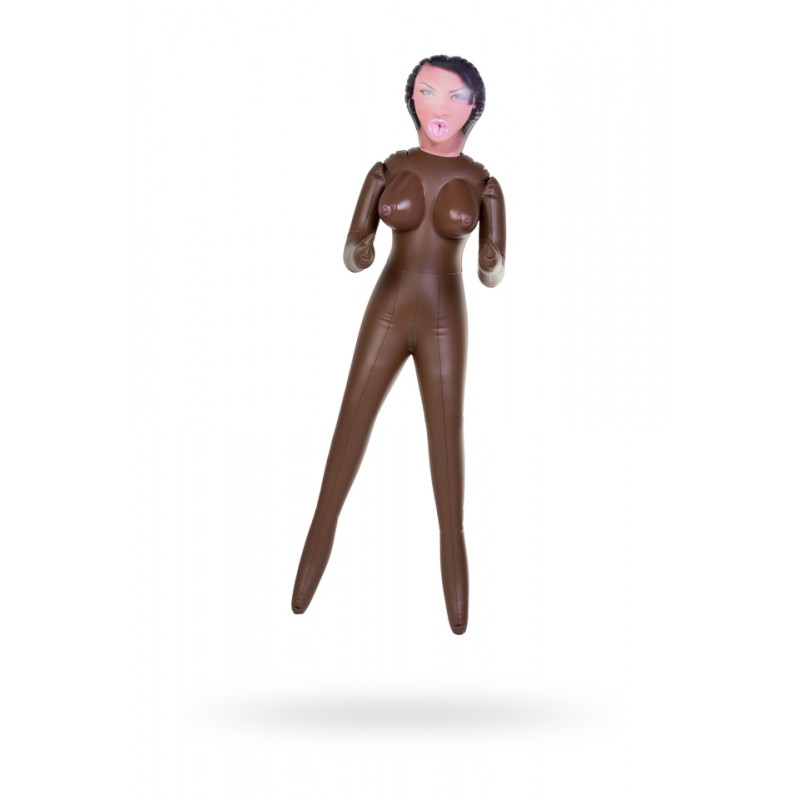 Кукла надувная, Michelle, негритянка, TOYFA Dolls-X,  с тремя отверстиями, 160 см