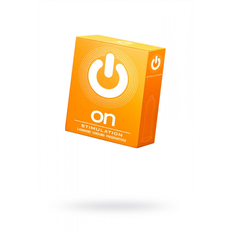 Презервативы ON) Stimulation №3 - с точками (ширина 54mm)