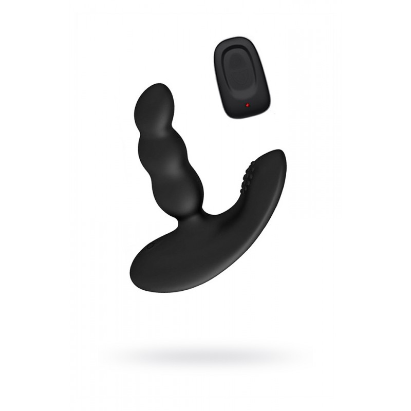 Стимулятор простаты Levett Nitoc с пультом ДУ, силикон, чёрный