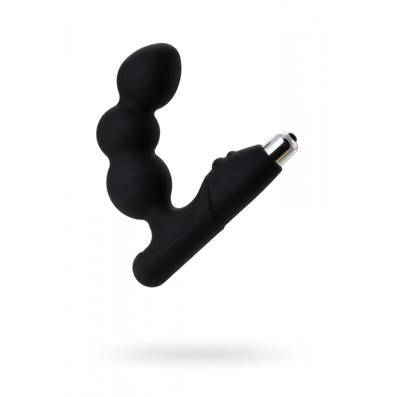 Стимулятор простаты Erotist Fourth, силикон, чёрный, 12,4 см