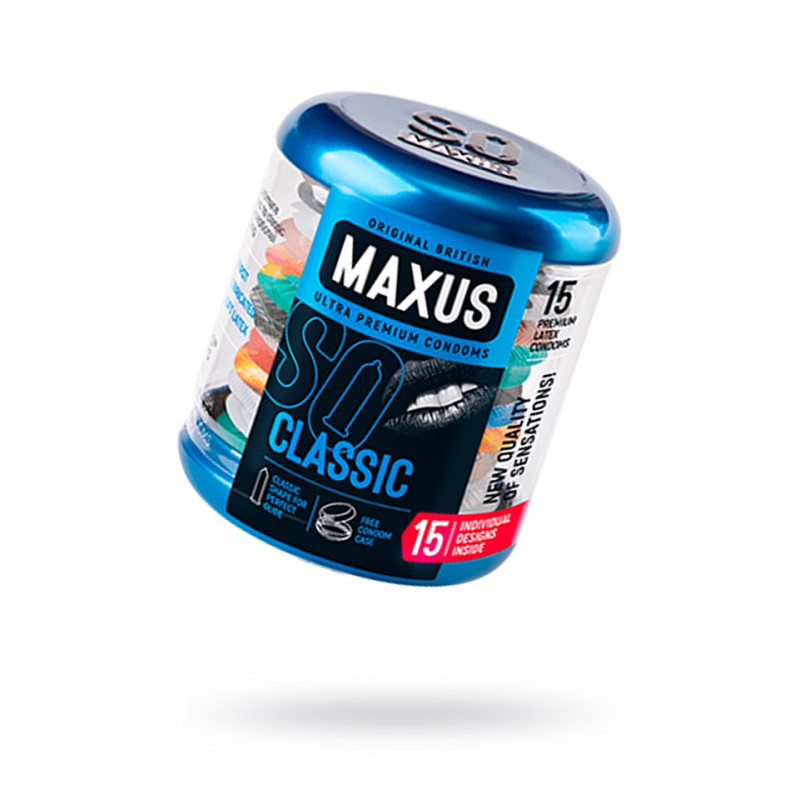 Презервативы MAXUS Классические в железном кейсе  № 15