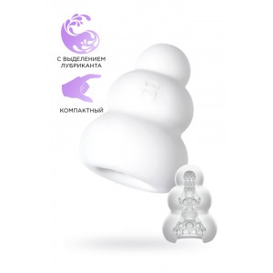 Мастурбатор нереалистичный MensMax Pucchi OCTOPUS, TPE, белый, 6,5 см