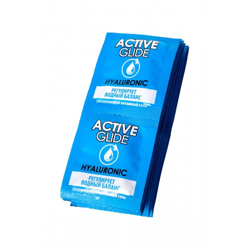 Увлажняющий интимный гель ACTIVE GLIDE HYALURONIC, 3 г 20шт в упаковке