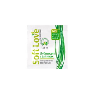Гель-лубрикант SOFT LOVE с альгином 3 г 20 шт в упаковке (иной угол)