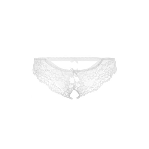 Эротические трусики Erolanta Lingerie Collection, кружевные, белые (50-52)
