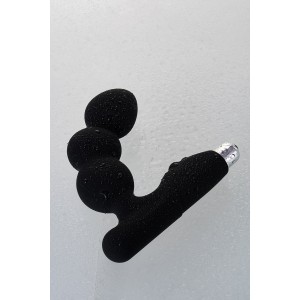 Стимулятор простаты Erotist Fourth, силикон, чёрный, 12,4 см (иной угол)