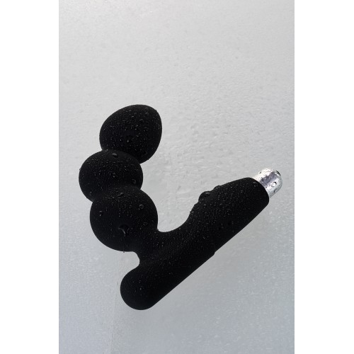 Стимулятор простаты Erotist Fourth, силикон, чёрный, 12,4 см