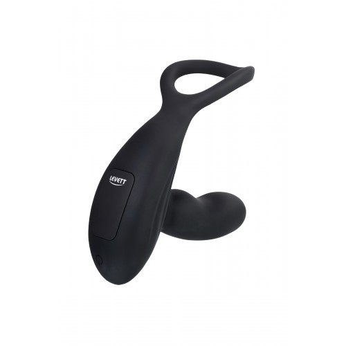 Стимулятор простаты Levett Maud, силикон, чёрный, 15 см