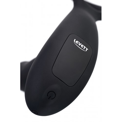 Стимулятор простаты Levett Maud, силикон, чёрный, 15 см