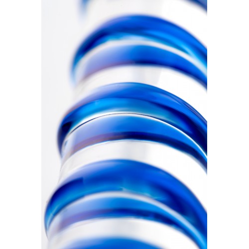 Двусторонний фаллоимитатор Sexus Glass, стекло, прозрачный, 19 см