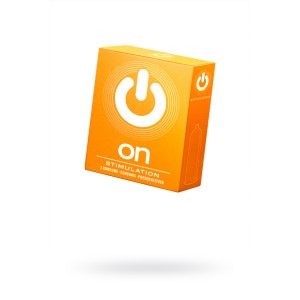 Презервативы ON) Stimulation №3 - с точками (ширина 54mm) (иной угол)