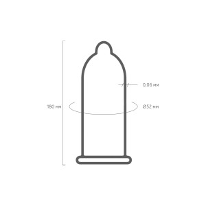 Презервативы VIZIT Classic Классические 3 шт, латекс, 18 см (иной угол)