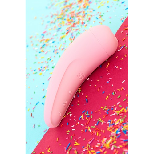 Вакуумно-волновой стимулятор Satisfyer Curvy 2+ Pink с дистанционном управлением