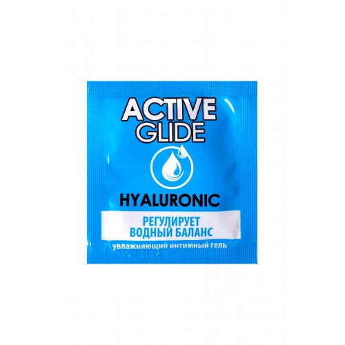 Увлажняющий интимный гель ACTIVE GLIDE HYALURONIC, 3 г 20шт в упаковке