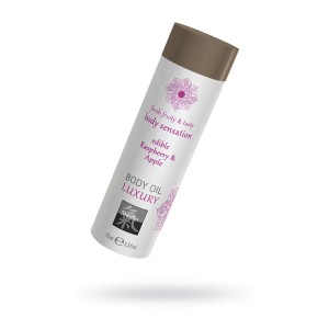 Съедобное масло для тела Малина и Яблоко, 75мл. (иной угол)