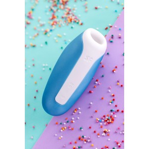 Вакуумно-волновой стимулятор клитора Satisfyer Love Breeze голубой Вакуумно-волновой стимулятор клитора Satisfyer Love Breeze голубой (иной угол)