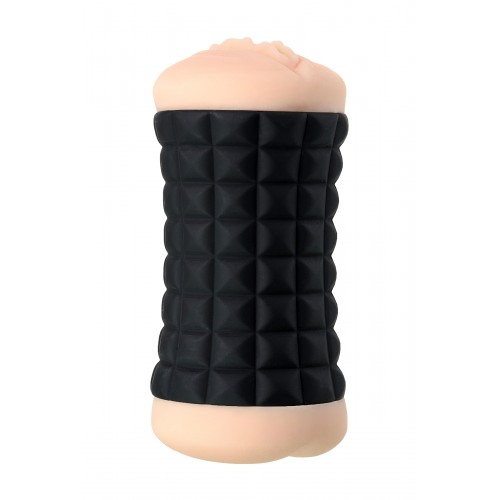 Мастурбатор двуxсторонний JOS JANICE, TPR, телесный, 14,5 см