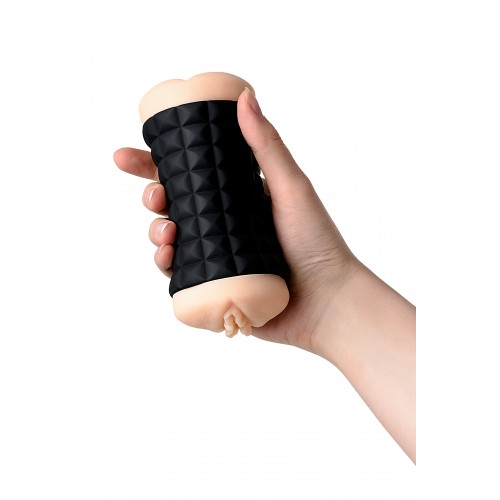 Мастурбатор двуxсторонний JOS JANICE, TPR, телесный, 14,5 см