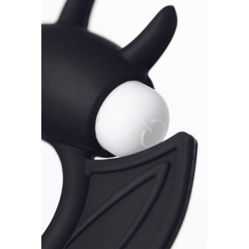 Эрекционное кольцо на пенис JOS COCKY DEVIL, силикон, чёрный, 8,5 см