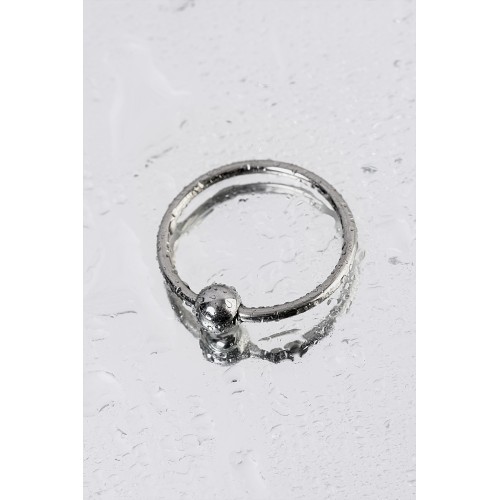 Кольцо на головку пениса TOYFA Metal, серебряное