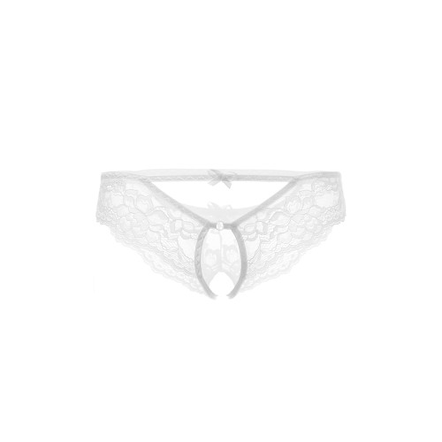 Эротические трусики Erolanta Lingerie Collection, кружевные, белые (50-52)